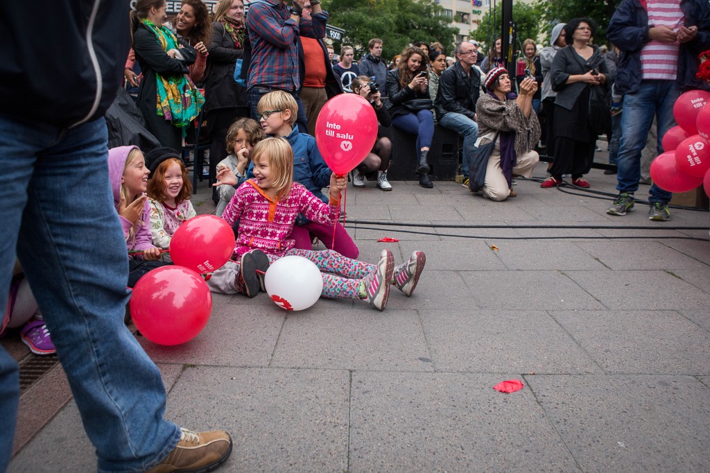 Vänsterpartiet på Triangeltorget